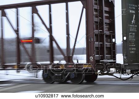 Stock Photo - cars, crossing, road, passing, rail. Fotosearch