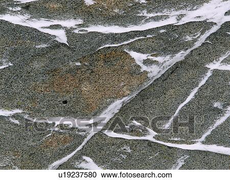 Stock Image - cascade, granite, washington, winter, rock, snow. Fotosearch
