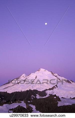 Stock Image - cascade, mountains, north, dawn, scenic, rock. Fotosearch