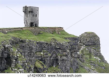 Stock Image - clare, moher, cliffs, ireland, liscannor. Fotosearch