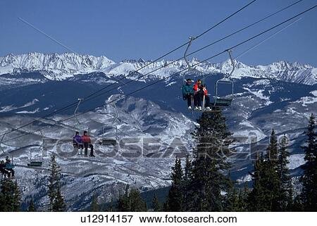 Stock Photo - colorado, lift, creek, beaver, mountains, ski. Fotosearch