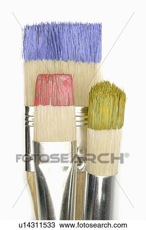 Stock Image - conceptual, paint, brush, colorful, brushes, artists. Fotosearch