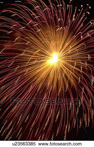 Stock Photography - dc, fireworks, washington, july, fourth, bursting. Fotosearch