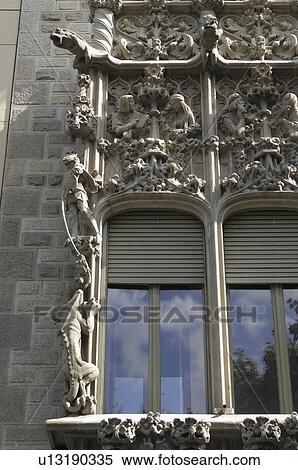 designed, baro, building, modernist, quadras, palau View Large Photo Image Stock Photography - designed, baro, building, modernist, quadras, palau. Fotosearch