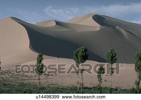 Stock Photo - dunhuang, singing, desert, gobi, sand, mountains. Fotosearch