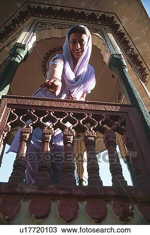 Stock Image - edge, window, architecture, palace, tower, india. Fotosearch