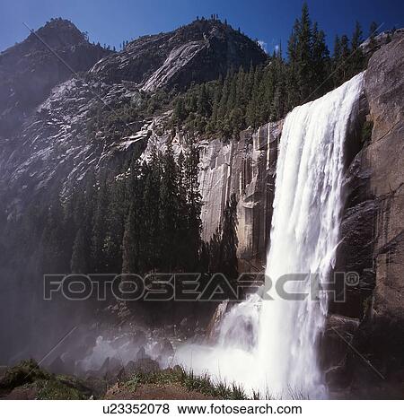 Stock Photo - falls, national, vernal, california, park, yosemite. Fotosearch