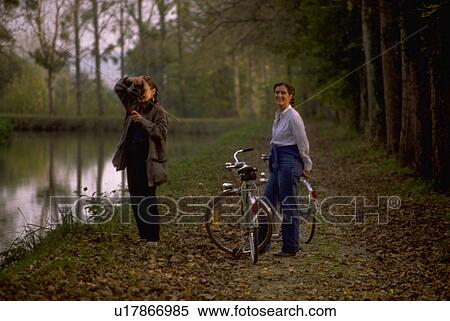 Stock Photography - france, photographer, canal, province, burgundy, tourists. Fotosearch