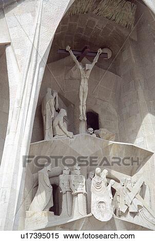 Stock Photography - gaudis, expiatori, temple, detail. Fotosearch