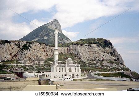 Picture - gibralter, old, many, background, mosque. Fotosearch