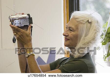 Picture - graduation, age, kindergarten, filming, 68, grandmother. Fotosearch