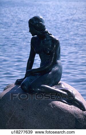harbor, mermaid, copenhagen, sculpture, statue, little View Large Photo Image Stock Photo - harbor, mermaid, copenhagen, sculpture, statue, little. Fotosearch