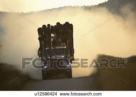highway, truck, dust, up, kicking, logging View Large Photo Image Picture - highway, truck, dust, up, kicking, logging. Fotosearch