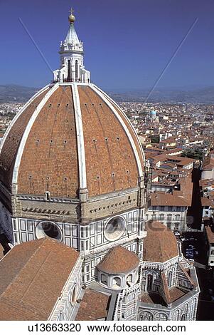 Stock Image - historic, dome, italy, florence, duomo, cathedral. Fotosearch