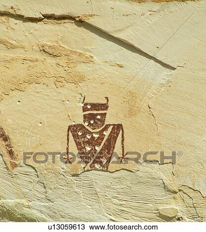 Stock Image - holes, goblin, desert, person, park, rock. Fotosearch