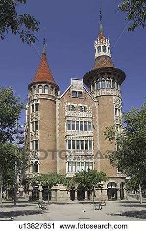 Stock Image - house, 1905, built, cadafalch, punxes. Fotosearch