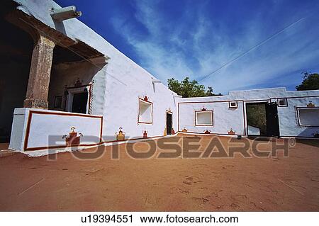 Stock Image - house, wall, door, window, art, painted. Fotosearch