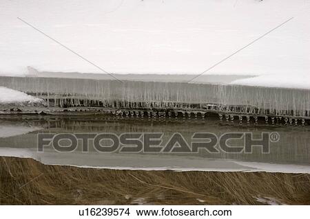 Picture - ice, appelle, water, open, river, qu. Fotosearch