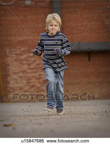 Stock Photograph - jaw, boy, moose, outdoor, posing, young. Fotosearch