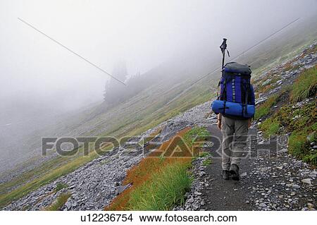 Picture - lakes, released, walk, hiking, meadow, model. Fotosearch