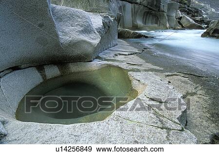 Stock Photo - landscape, river, cascade, below, wet. Fotosearch