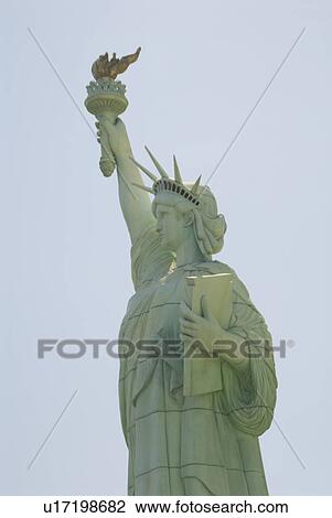 Stock Image - liberty, replica, york, new, statue. Fotosearch