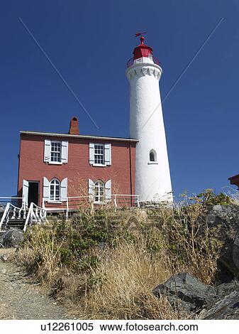 Stock Photography - lighthouse, columbia, british, victoria, fisgard. Fotosearch