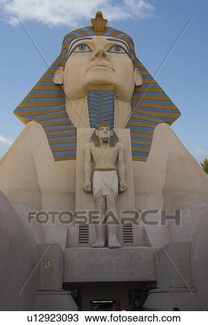 Stock Image - luxor, replica, egypt, hotel, sphynx. Fotosearch