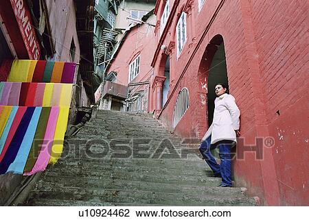 Stock Image - mall, cloth, shop, store, clothes, india. Fotosearch