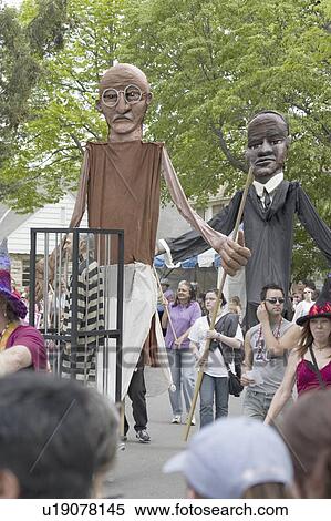 Stock Photography - may, puppets, beast, heart, stilts, giant. Fotosearch