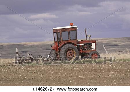 Stock Photo - missouri, tractor, field, abandoned, implement, old. Fotosearch