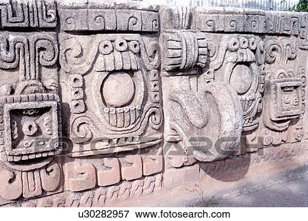 Stock Photo - mool, stone, chac, god, carving, mayan. Fotosearch