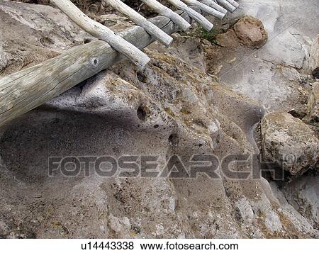 Stock Photo - national, nm, almos, monument, bandelier. Fotosearch