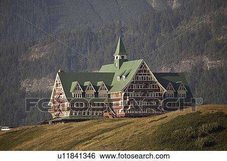Stock Photograph - national, wales, lakes, waterton, hotel, prince. Fotosearch