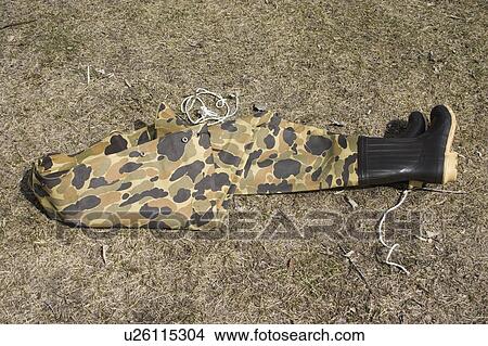 Picture - nmr, waders, usa, minnesota, clitherall, hunting. Fotosearch