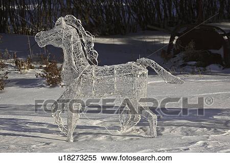 orament, ornament, ground, covered, snow, horse View Large Photo Image Stock Photography - orament, ornament, ground, covered, snow, horse. Fotosearch