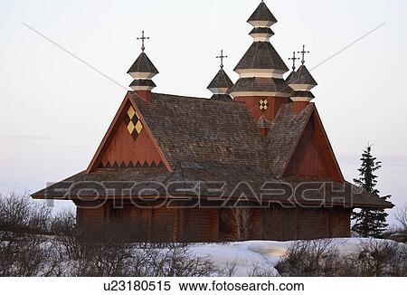Stock Photography - orthodox, winter, church, ukrainian. Fotosearch