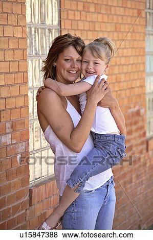 Stock Photo - outdoor, female, daughter, mother, girl, woman. Fotosearch