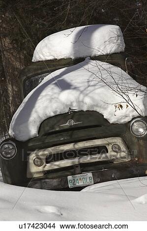 packed, truck, abandoned, old, snow View Large Photo Image Picture - packed, truck, abandoned, old, snow. Fotosearch