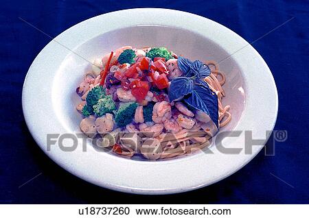 Stock Image - pasta, gastronomy, seafood, images, culinary, food. Fotosearch