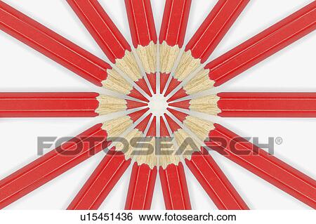 Stock Photograph - pattern, colored, symmetric, forming, pencils, brightly. Fotosearch