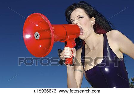 phone, woman, mega, yelling, female, beautiful View Large Photo Image Stock Image - phone, woman, mega, yelling, female, beautiful. Fotosearch