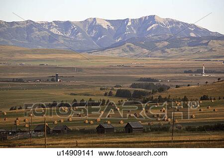 Stock Image - pincher, view, nw, mountains, rocky, scenic. Fotosearch
