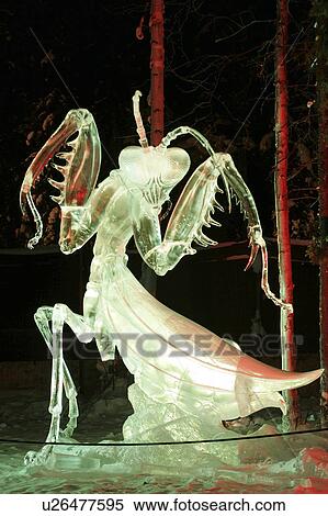 Stock Photography - place, sculpture, first, eye, aimed, ice. Fotosearch