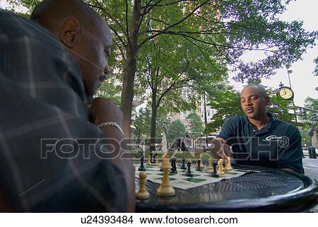 plaza, chess, player, uptown, game, outdoor View Large Photo Image Picture - plaza, chess, player, uptown, game, outdoor. Fotosearch