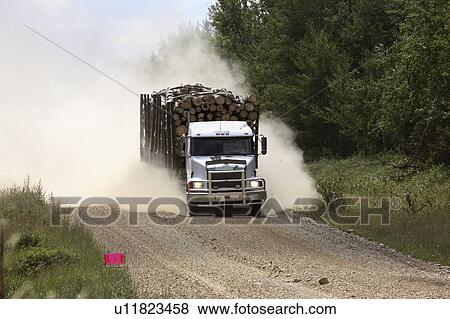 porcupine, truck, dust, up, kicking, logging View Large Photo Image Stock Photo - porcupine, truck, dust, up, kicking, logging. Fotosearch