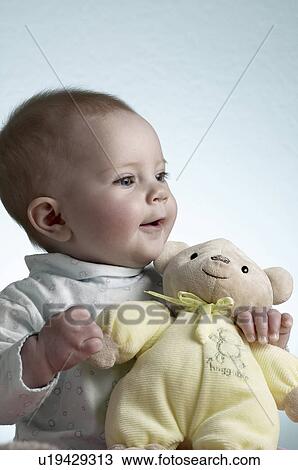 Stock Image - released, old, month, portrait, model. Fotosearch