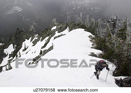 released, snowy, climbing, male, model View Large Photo Image Stock Photo - released, snowy, climbing, male, model. Fotosearch