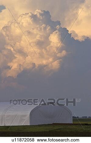 Stock Photo - saskatchewan, clouds, southern, scenic, forming, storm. Fotosearch