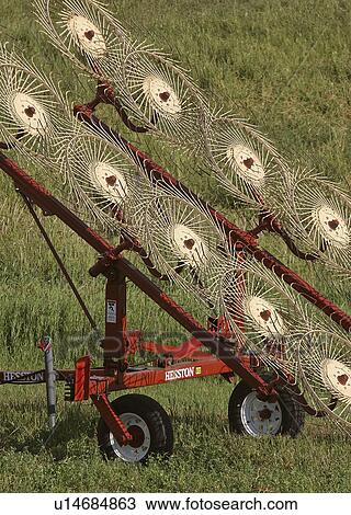 Stock Image - saskatchewan, machinery, southern, scenic, field, farm. Fotosearch